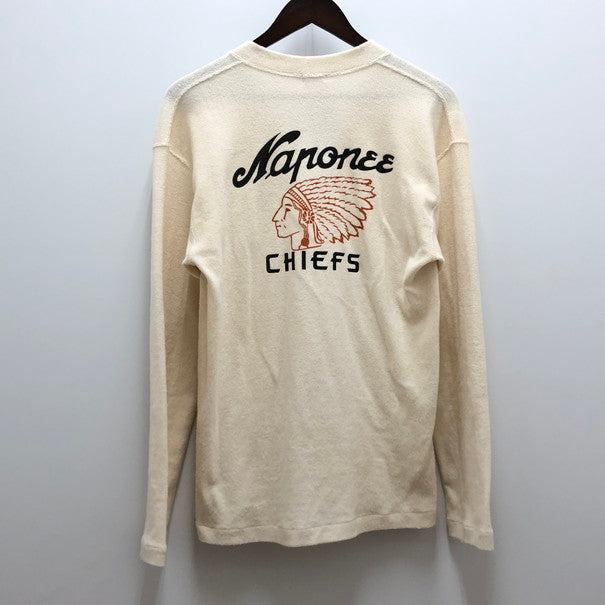 【中古品】【メンズ】 WAREHOUSE ウエアハウス DUCK DIGGER ダックディガー カーディガン 古着 (fuz) 147-250424-wy-29-tom サイズ：40 カラー：アイボリー/ホワイト系 万代Net店