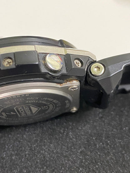 【中古品】【メンズ】 G-SHOCK ジーショック MID SIZE SERIES G-STEEL ANALOG DIGITAL GST-W300-1AJF ミッドサイズ シリーズ ジースチール アナログデジタル 腕時計 196-251112-jt-09-min カラー：ブラック/スチール 万代Net店