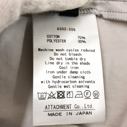 【中古品】【メンズ】 ATTACHMENT アタッチメント TYPEWRITER S/S SHIRT AS02-205 タイプライター 半袖シャツ トップス 140-260621-hn-05-fur サイズ：3 カラー：グレー系 万代Net店