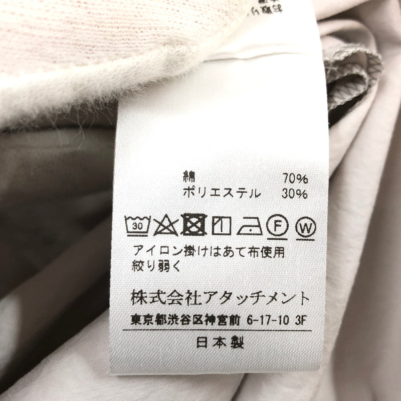 【中古品】【メンズ】 ATTACHMENT アタッチメント TYPEWRITER S/S SHIRT AS02-205 タイプライター 半袖シャツ トップス 140-260621-hn-05-fur サイズ：3 カラー：グレー系 万代Net店