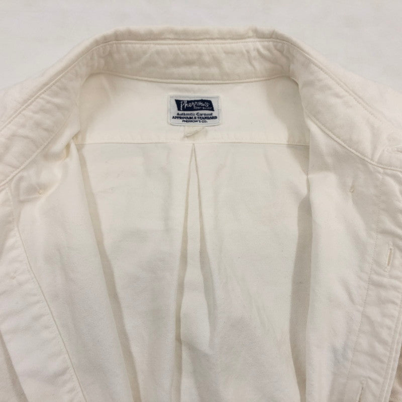 【中古品】【メンズ】 Pherrow's フェローズ 長袖ワークシャツ トップス 145-260326-hn-03-fur サイズ：S カラー：ホワイト 万代Net店