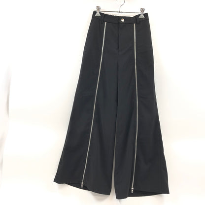 【中古品】【メンズ】 HARE ハレ CENTER ZIP DESIGN PANTS HAL05296AD センタージップデザインパンツ ボトムス 158-260621-hn-06-fur サイズ：F カラー：ブラック 万代Net店