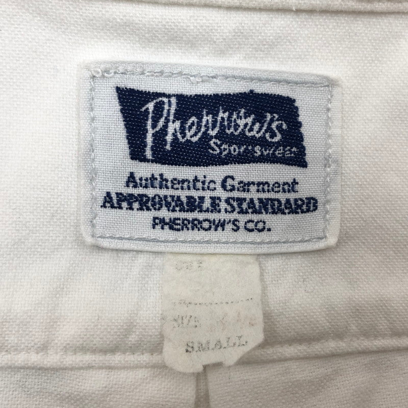 【中古品】【メンズ】 Pherrow's フェローズ 長袖ワークシャツ トップス 145-260326-hn-03-fur サイズ：S カラー：ホワイト 万代Net店