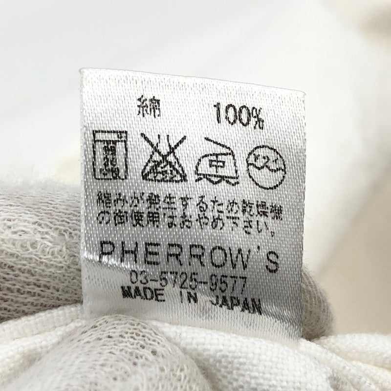 【中古品】【メンズ】 Pherrow's フェローズ 長袖ワークシャツ トップス 145-260326-hn-03-fur サイズ：S カラー：ホワイト 万代Net店