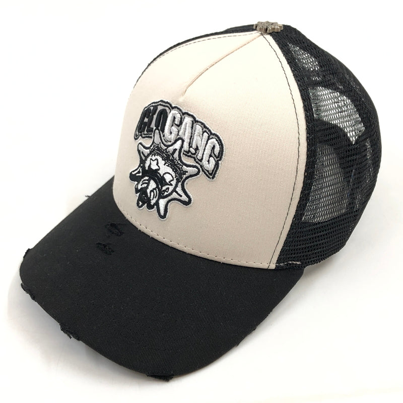 【中古品】【メンズ/レディース】 GLO GANG グローギャング MESH BACK CAP メッシュバックキャップ ベースボールキャップ 帽子 185-260910-hn-05-fur サイズ：F カラー：ブラック/ホワイト 万代Net店