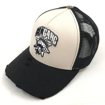 【中古品】【メンズ/レディース】 GLO GANG グローギャング MESH BACK CAP メッシュバックキャップ ベースボールキャップ 帽子 185-260910-hn-05-fur サイズ：F カラー：ブラック/ホワイト 万代Net店