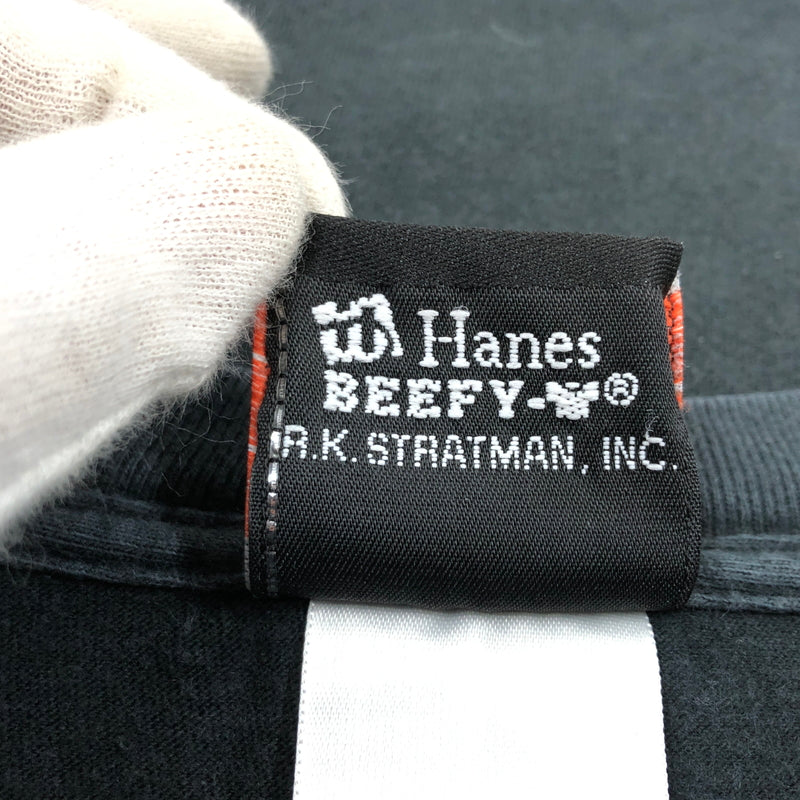 【現状渡し品】【メンズ】 HARLEY-DAVIDSON ハーレーダビッドソン × HANES BEEFY ヘインズビーフィー c2001 00S AMSTERDAM DEALER TEE 半袖Tシャツ トップス 146-260621-hn-09-fur サイズ：3XL カラー：ブラック 万代Net店