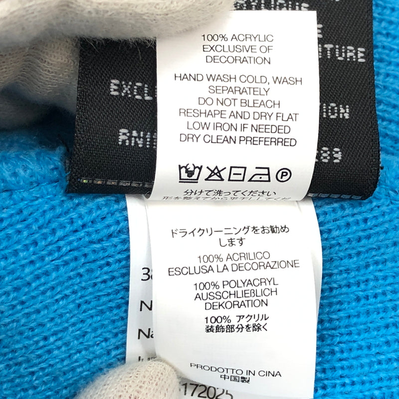 【中古品】【メンズ/レディース】 SUPREME シュプリーム × NEWERA ニューエラ 25FW BOX LOGO BEANIE ボックスロゴ ビーニー ニットキャップ 帽子 149-260621-hn-10-fur サイズ：ONE SIZE カラー：ブルー系 万代Net店