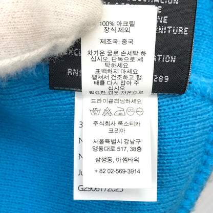 【中古品】【メンズ/レディース】 SUPREME シュプリーム × NEWERA ニューエラ 25FW BOX LOGO BEANIE ボックスロゴ ビーニー ニットキャップ 帽子 149-260621-hn-10-fur サイズ：ONE SIZE カラー：ブルー系 万代Net店