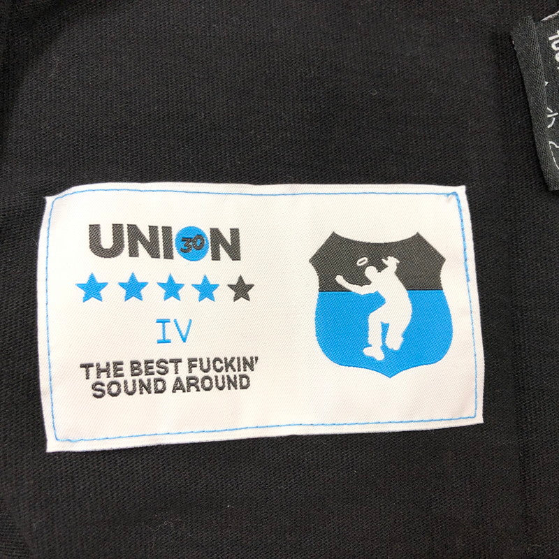【中古美品】【メンズ】 UNION ユニオン LOS ANGELES SOUND CLASH L/S TEE ロサンゼルス サウンド クラッシュ 長袖Tシャツ トップス 142-260110-hn-01-fur サイズ：XL カラー：ブラック 万代Net店