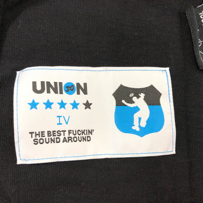 【中古美品】【メンズ】 UNION ユニオン LOS ANGELES SOUND CLASH L/S TEE ロサンゼルス サウンド クラッシュ 長袖Tシャツ トップス 142-260110-hn-01-fur サイズ：XL カラー：ブラック 万代Net店