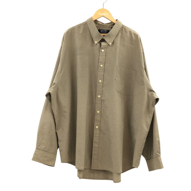 【現状渡し品】【メンズ】 90‘s 長袖シャツ カジュアルシャツ トップス 145-260328-hn-04-fur サイズ：3XL カラー：グレージュ系 万代Net店
