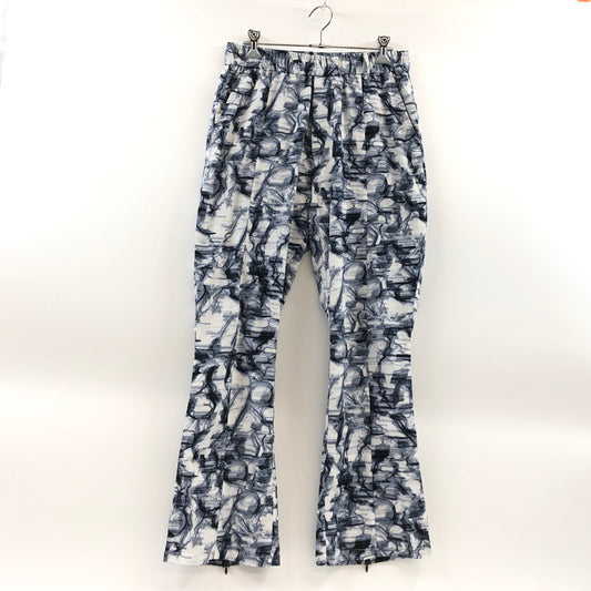 【中古品】【メンズ】 NO ID. ノーアイディ NO ID. BLACK 452006-452P ノーアイディー ブラック バック スリット フレアパンツ ボトムス 158-260328-hn-05-fur サイズ：2 カラー：ジオメトリック 万代Net店