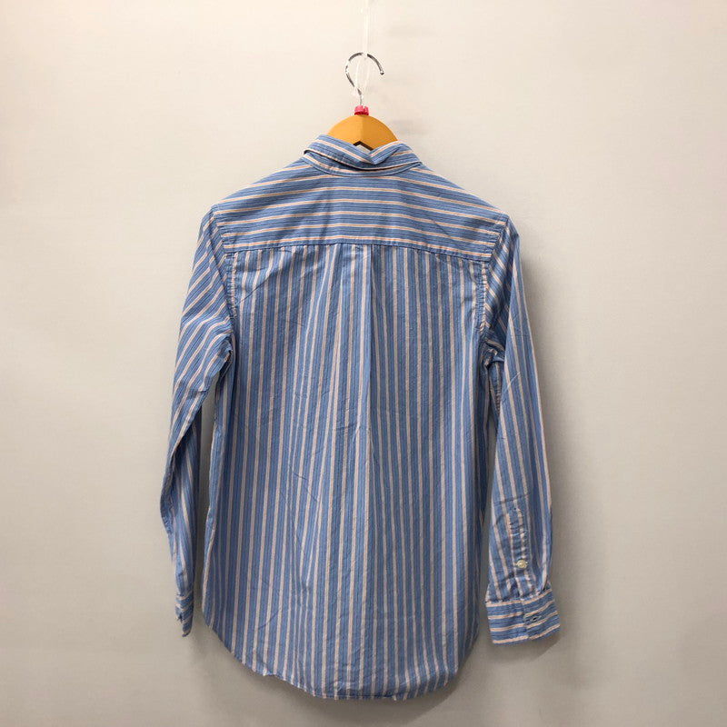 【中古品】【メンズ】 POLO RALPH LAUREN ポロ・ラルフローレン B.D. STRIPE SHIRT ボタンダウン ストライプ シャツ 長袖 トップス 147-240301-yo-10-tei サイズ：L カラー：ブルー 万代Net店