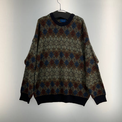 【中古品】【メンズ】 TOWNCRAFT EST.1927 ニットセーター　ダイヤモンド柄 147-260321-SS-01-iwa サイズ：L 万代Net店