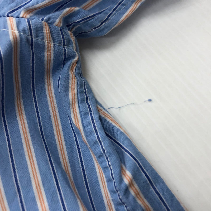 【中古品】【メンズ】 POLO RALPH LAUREN ポロ・ラルフローレン B.D. STRIPE SHIRT ボタンダウン ストライプ シャツ 長袖 トップス 147-240301-yo-10-tei サイズ：L カラー：ブルー 万代Net店