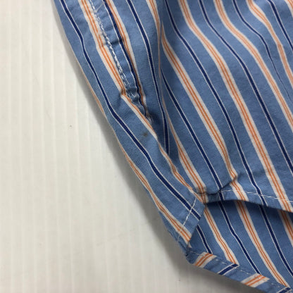 【中古品】【メンズ】 POLO RALPH LAUREN ポロ・ラルフローレン B.D. STRIPE SHIRT ボタンダウン ストライプ シャツ 長袖 トップス 147-240301-yo-10-tei サイズ：L カラー：ブルー 万代Net店