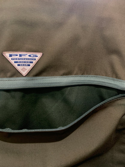 【中古品】【メンズ】 COLUMBIA コロンビア 90S PFG FISHING VEST 90年代フィッシング ベスト トップス 144-260619-jt-04-min サイズ：L カラー：オリーブ 万代Net店