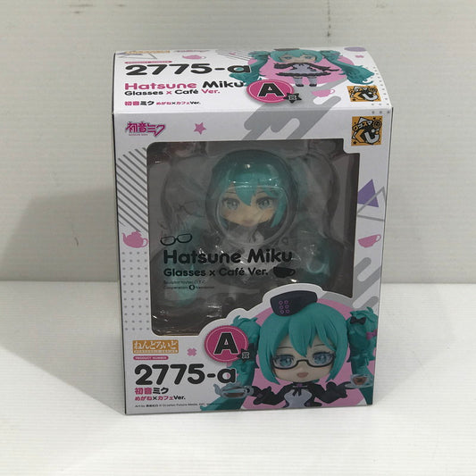 【中古美品】 グッスマくじ 初音ミク 2025 Autumn A賞 ねんどろいど 初音ミク めがねカフェVer. 2775-a 開封済み 053-260907-ti-05-tag 万代Net店