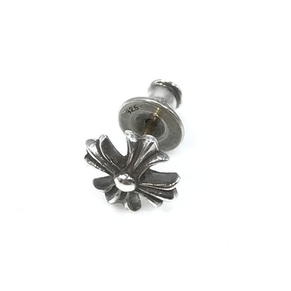 【中古品】【メンズ】 CHROME HEARTS クロムハーツ CH プラス スタッド ピアス 片耳用 0.76g アクセサリー 190-260403-yy-01-tag カラー：シルバー 万代Net店