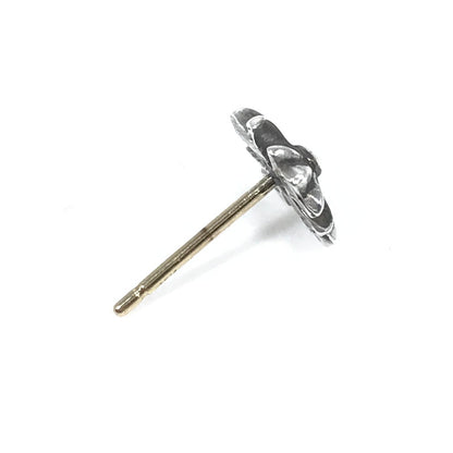 【中古品】【メンズ】 CHROME HEARTS クロムハーツ CH プラス スタッド ピアス 片耳用 0.76g アクセサリー 190-260403-yy-01-tag カラー：シルバー 万代Net店