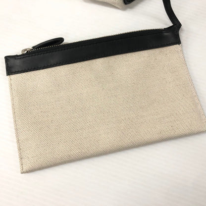 【中古品】【レディース】 BALENCIAGA バレンシアガ 339933 AQ38N NAVY CABAS S NATUREL×NOIR カバ キャンバス トートバッグ ポーチ付き ナチュラル ノアール 180-231212-tk-1-tei カラー：ホワイト 万代Net店