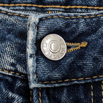 【現状渡し品】【レディース】 DSQUARED2 ディースクエアード F3-452 デニムパンツ ダメージ加工 ボトムス 152-251023-hn-05-fur サイズ：40 カラー：インディゴ 万代Net店