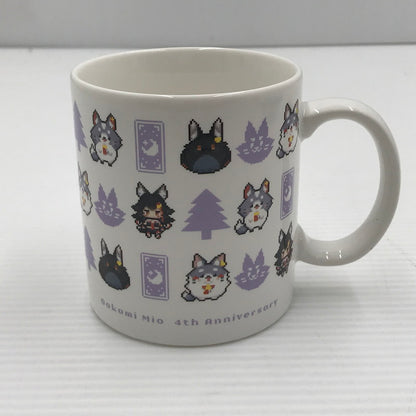 【中古美品】 大神ミオ＆ミオファ マグカップ 活動4周年記念 054-260512-ti-09-tag 万代Net店
