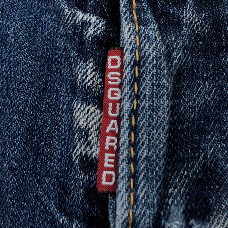【現状渡し品】【レディース】 DSQUARED2 ディースクエアード F3-452 デニムパンツ ダメージ加工 ボトムス 152-251023-hn-05-fur サイズ：40 カラー：インディゴ 万代Net店