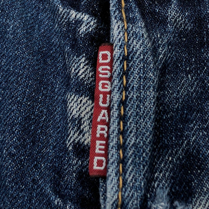 【現状渡し品】【レディース】 DSQUARED2 ディースクエアード F3-452 デニムパンツ ダメージ加工 ボトムス 152-251023-hn-05-fur サイズ：40 カラー：インディゴ 万代Net店