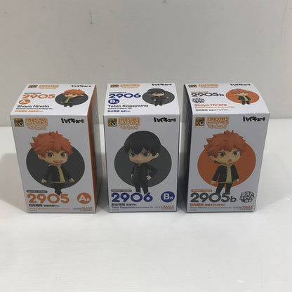 【中古美品】 グッスマくじ ハイキュー!! A賞 日向翔陽 制服笑顔Ver. B賞 影山飛雄 制服Ver. ラストスマイル賞 日向翔陽 制服オドロキVer. ねんどろいど 3体セット 未開封 051-260907-ti-08-tag 万代Net店