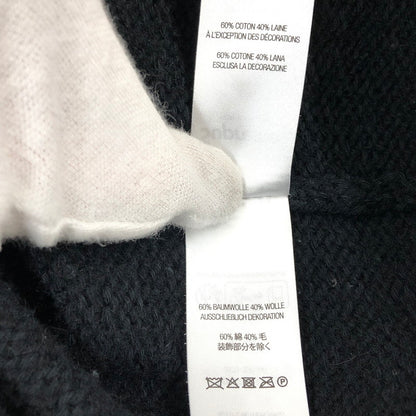 【中古品】【メンズ】 Supreme シュプリーム 25SS CONTRAST LOGO SWEATER コントラストロゴセーター ニット トップス 149-260111-hn-04-fur サイズ：S カラー：ブラック 万代Net店