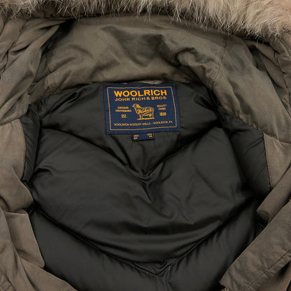 【ジャンク品】【メンズ】 WOOLRICH ウールリッチ JOHN RICH&BROS. ジョンリッチ アンド ブロス 迷彩柄 カモフラ モッズコート アウター 144-251025-hn-01-fur サイズ：USA XXS カラー：オリーブ系/カモフラージュ 万代Net店