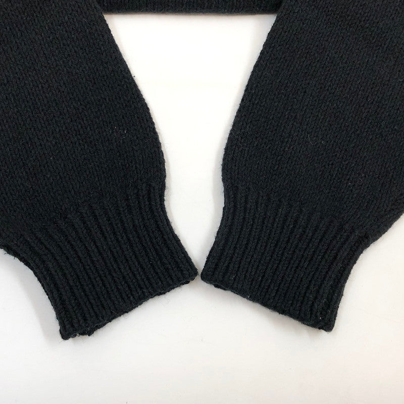 【中古品】【メンズ】 Supreme シュプリーム 25SS CONTRAST LOGO SWEATER コントラストロゴセーター ニット トップス 149-260111-hn-04-fur サイズ：S カラー：ブラック 万代Net店