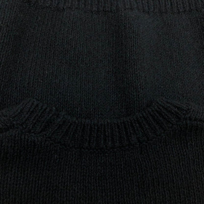 【中古品】【メンズ】 Supreme シュプリーム 25SS CONTRAST LOGO SWEATER コントラストロゴセーター ニット トップス 149-260111-hn-04-fur サイズ：S カラー：ブラック 万代Net店