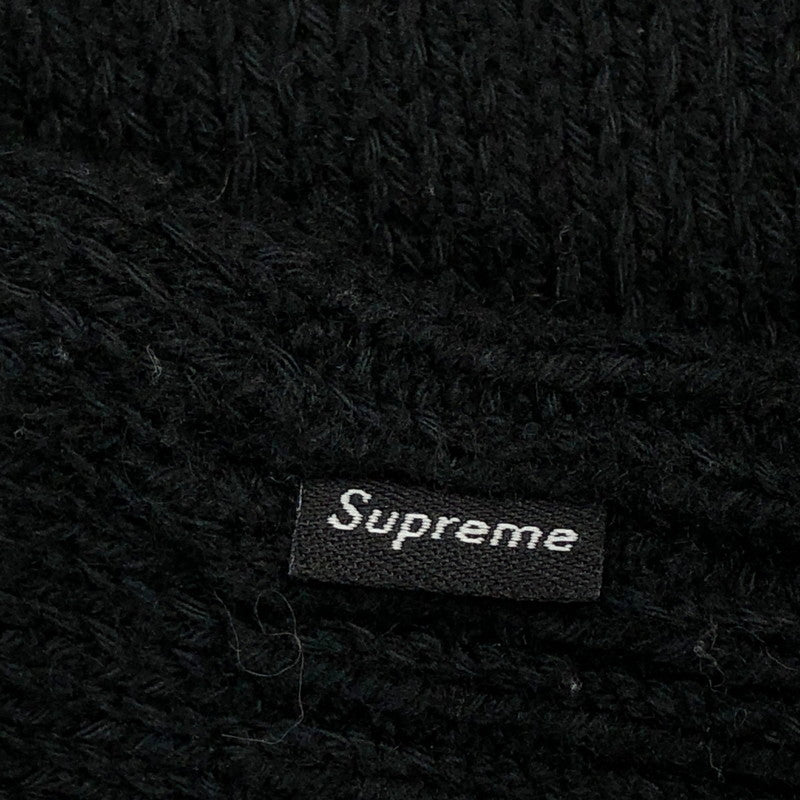 【中古品】【メンズ】 Supreme シュプリーム 25SS CONTRAST LOGO SWEATER コントラストロゴセーター ニット トップス 149-260111-hn-04-fur サイズ：S カラー：ブラック 万代Net店