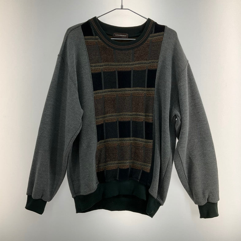 【中古品】【メンズ】 LINDBERGH リンドバーグ LINDBERGH ニット 146-260321-SS-07-iwa サイズ：L カラー：グレー 万代Net店