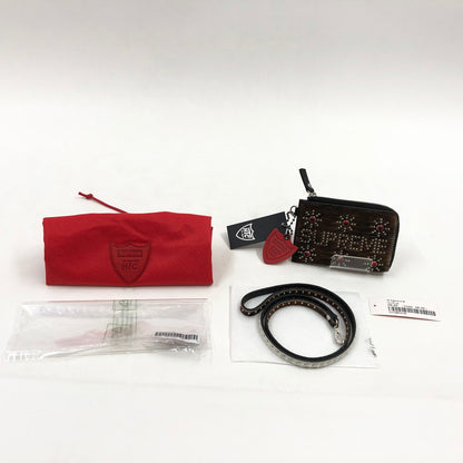 【中古品】【メンズ】 Supreme シュプリーム × Hollywood Trading Company ハリウッドトレーディングカンパニー STUDDED WALLET HTC スタッディド ウォレット コンパクトウォレット 財布 200-260111-hn-05-fur カラー：ブラウン/ブラック系 万代Net店