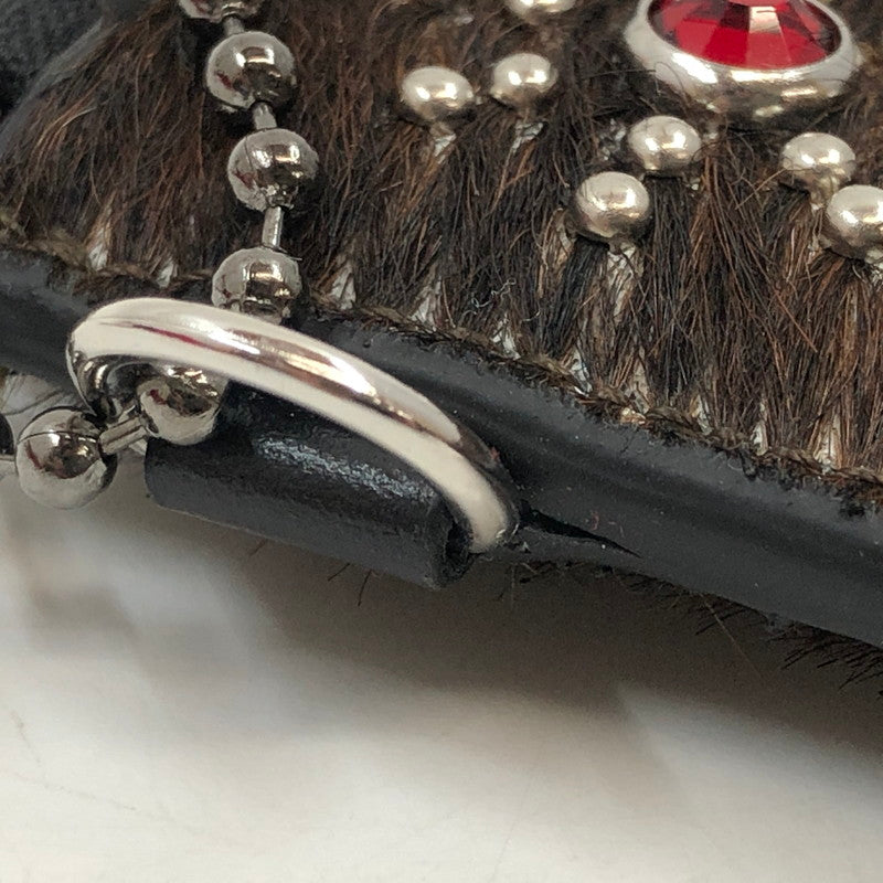 【中古品】【メンズ】 Supreme シュプリーム × Hollywood Trading Company ハリウッドトレーディングカンパニー STUDDED WALLET HTC スタッディド ウォレット コンパクトウォレット 財布 200-260111-hn-05-fur カラー：ブラウン/ブラック系 万代Net店