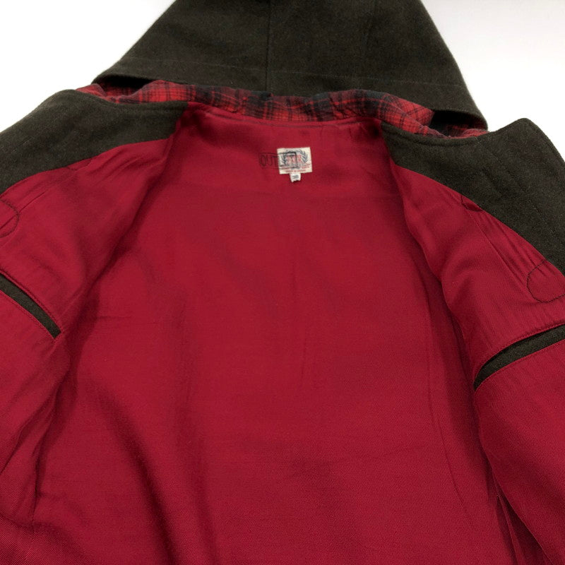 【ジャンク品】【メンズ】 THE FLAT HEAD GLORY PARK フラットヘッド グローリーパーク DCT-01 ダッフルコート アウター 145-251025-hn-02-fur サイズ：36 カラー：チャコール系 万代Net店