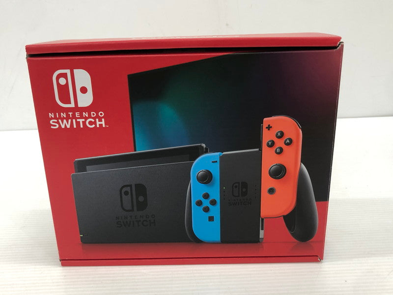 【中古品】 Nintendo Switch 2022年モデル Joy-Con(L) ネオンブルー/(R) ネオンレッド HAD-S-KABAH 034-261011-ns-05-teih 万代Net店