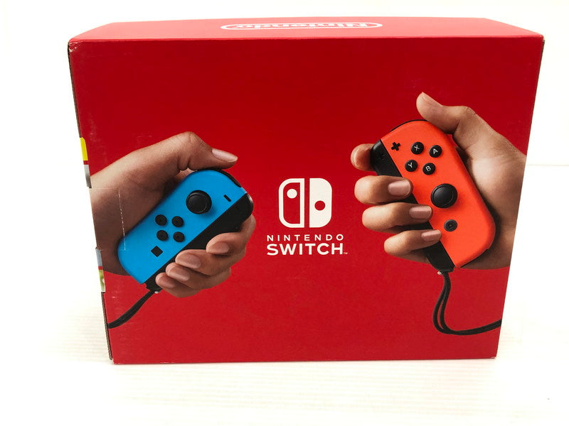 【中古品】 Nintendo Switch 2022年モデル Joy-Con(L) ネオンブルー/(R) ネオンレッド HAD-S-KABAH 034-261011-ns-05-teih 万代Net店