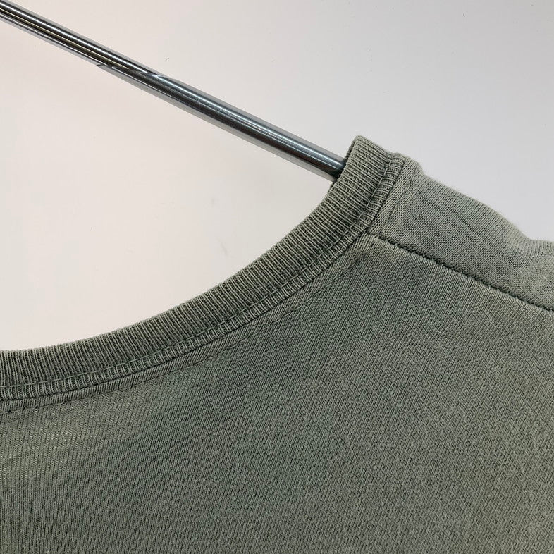 【現状渡し品】【メンズ】 SASSAFRAS Tシャツ 144-260321-SS-08-iwa サイズ：L カラー：グリーン 万代Net店