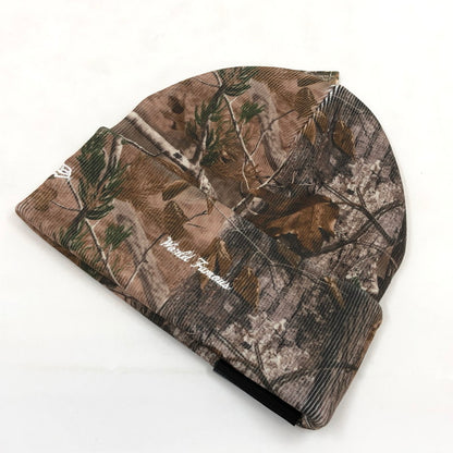 【中古美品】【メンズ/レディース】 Supreme シュプリーム × NEW ERA ニューエラ BOX LOGO BEANIE Realtree AP Camo ボックスロゴ ビーニー リアルツリー AP カモ ニットキャップ 帽子 149-260111-hn-06-fur サイズ：FREE カラー：ブラウン系 万代Net店