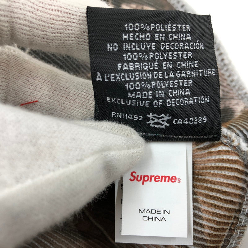 【中古美品】【メンズ/レディース】 Supreme シュプリーム × NEW ERA ニューエラ BOX LOGO BEANIE Realtree AP Camo ボックスロゴ ビーニー リアルツリー AP カモ ニットキャップ 帽子 149-260111-hn-06-fur サイズ：FREE カラー：ブラウン系 万代Net店