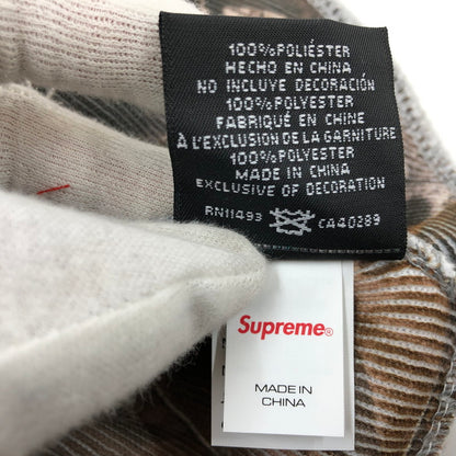 【中古美品】【メンズ/レディース】 Supreme シュプリーム × NEW ERA ニューエラ BOX LOGO BEANIE Realtree AP Camo ボックスロゴ ビーニー リアルツリー AP カモ ニットキャップ 帽子 149-260111-hn-06-fur サイズ：FREE カラー：ブラウン系 万代Net店