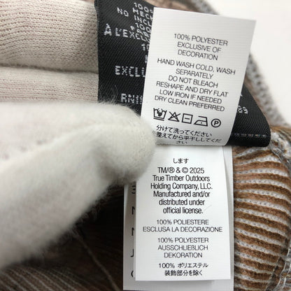 【中古美品】【メンズ/レディース】 Supreme シュプリーム × NEW ERA ニューエラ BOX LOGO BEANIE Realtree AP Camo ボックスロゴ ビーニー リアルツリー AP カモ ニットキャップ 帽子 149-260111-hn-06-fur サイズ：FREE カラー：ブラウン系 万代Net店