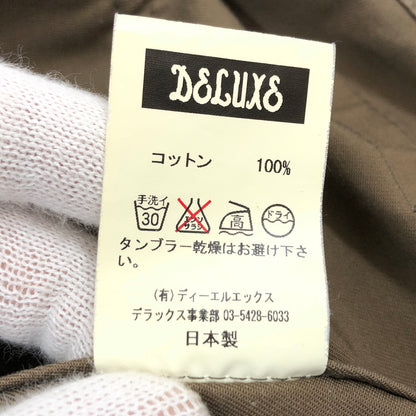 【現状渡し品】【メンズ】 DELUXE デラックス バック刺繡ジャケット アウター 145-260910-hn-08-fur サイズ：L カラー：カーキ系 万代Net店