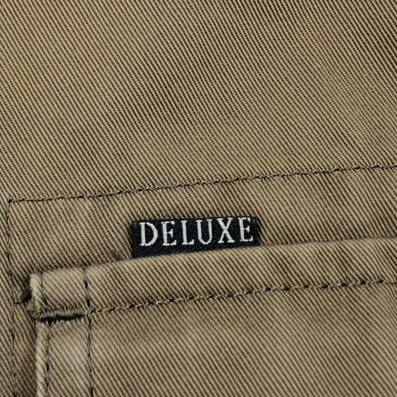【現状渡し品】【メンズ】 DELUXE デラックス バック刺繡ジャケット アウター 145-260910-hn-08-fur サイズ：L カラー：カーキ系 万代Net店