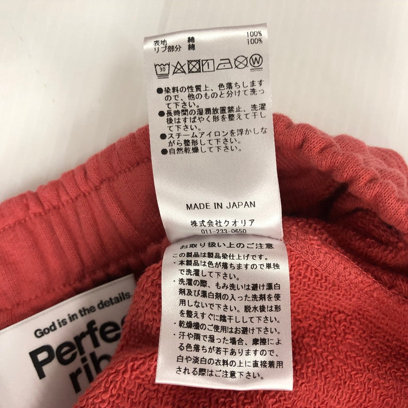 【中古品】【メンズ】  パーフェクトリブス × ア ラブ ムーブメント PERFECT RIBS×A LOVE MOVEMENT "NO PROBLEM & TAKE IT EASY"STRAIGHT WIDE PANTS ワイド パンツ ボトムス 151-240722-rk-1-tei サイズ：L カラー：レッド 万代Net店